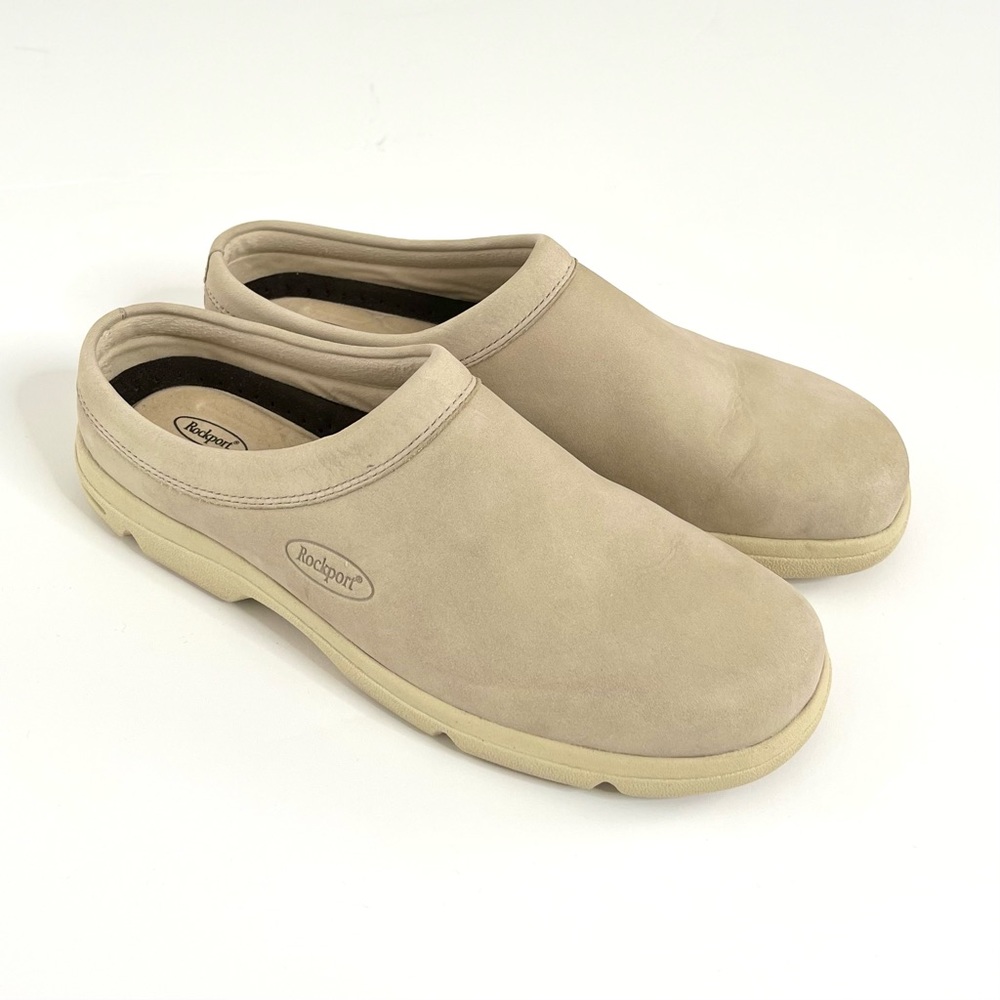 Rockport Nubuck Slip-on Comfort Clogs Women’s 7 1/2
